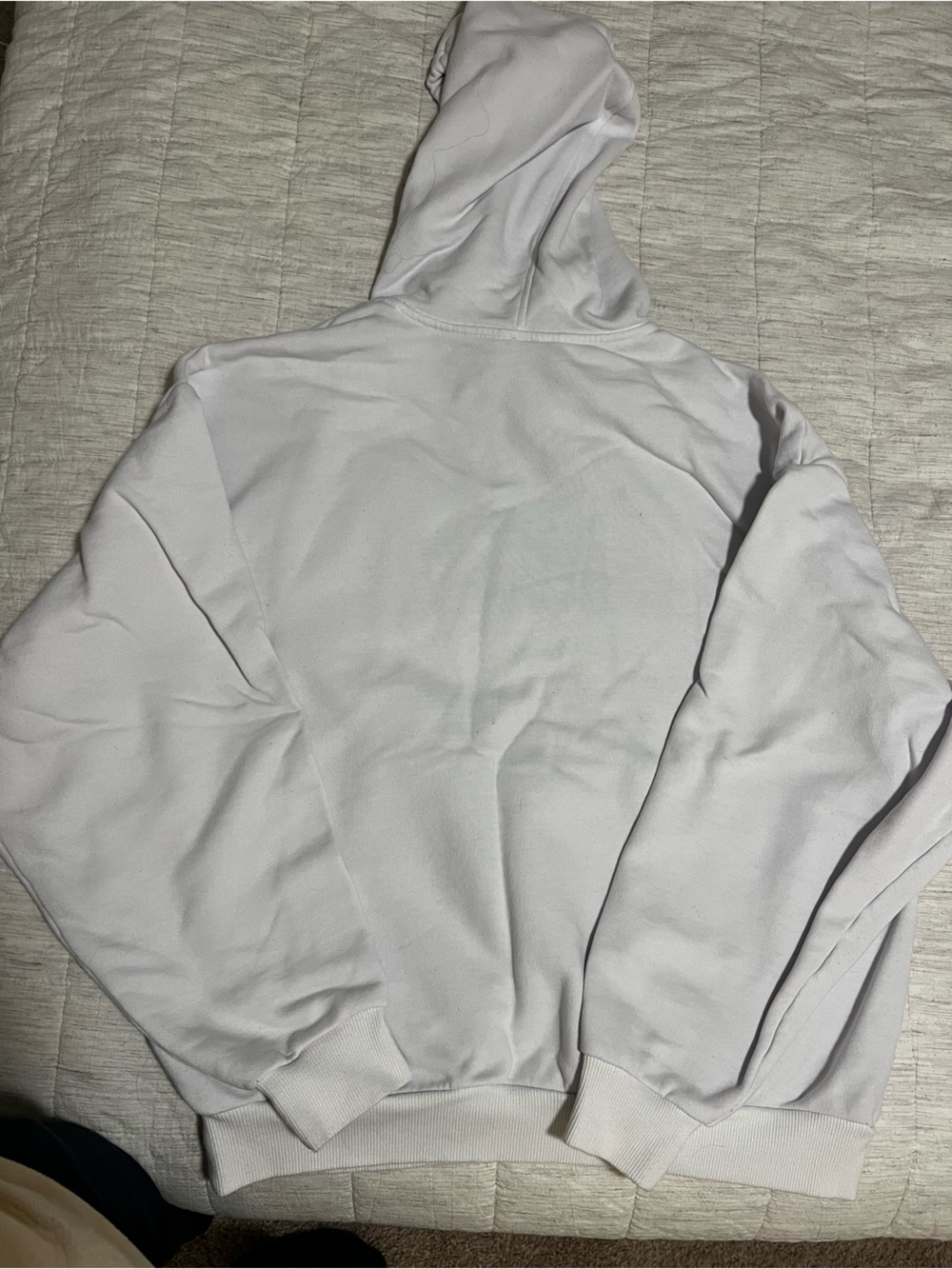 ALO Yoga White Hoodie with Small Multicolor Logo - Picture 2 of 3